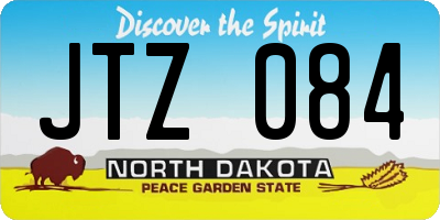 ND license plate JTZ084