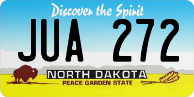 ND license plate JUA272