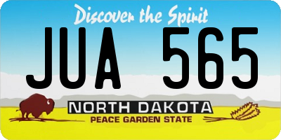 ND license plate JUA565