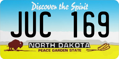 ND license plate JUC169