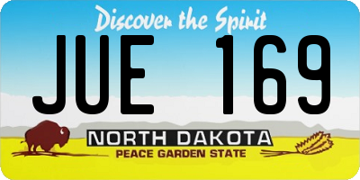 ND license plate JUE169