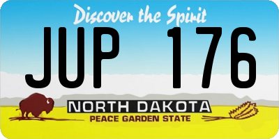ND license plate JUP176