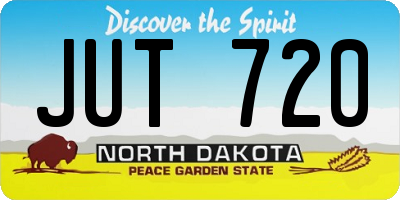 ND license plate JUT720