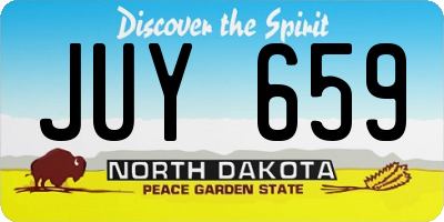 ND license plate JUY659