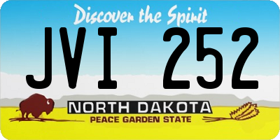 ND license plate JVI252
