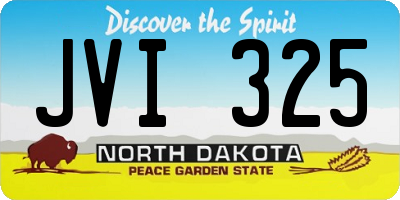 ND license plate JVI325