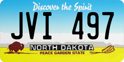 ND license plate JVI497