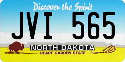 ND license plate JVI565