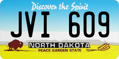 ND license plate JVI609