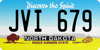 ND license plate JVI679