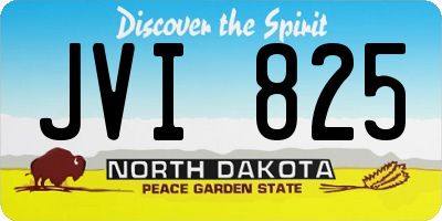 ND license plate JVI825