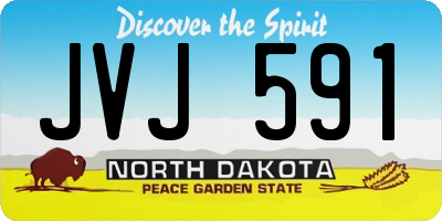 ND license plate JVJ591