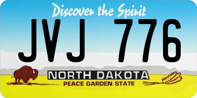 ND license plate JVJ776