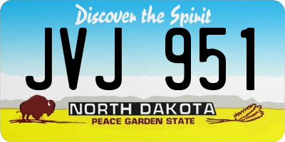ND license plate JVJ951