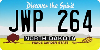 ND license plate JWP264