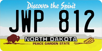 ND license plate JWP812