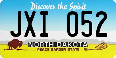 ND license plate JXI052