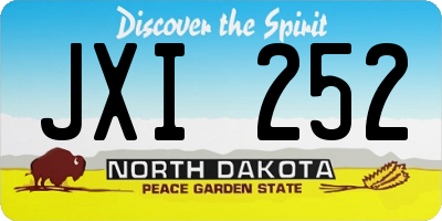 ND license plate JXI252