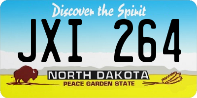 ND license plate JXI264