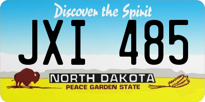 ND license plate JXI485