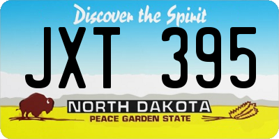 ND license plate JXT395