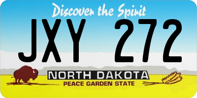 ND license plate JXY272