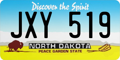 ND license plate JXY519