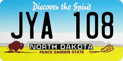 ND license plate JYA108