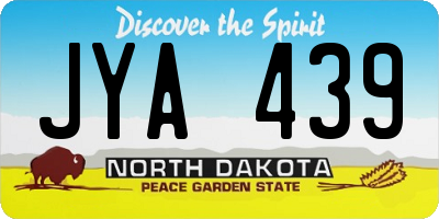 ND license plate JYA439