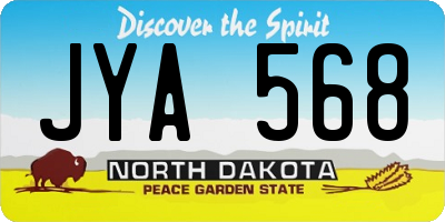 ND license plate JYA568