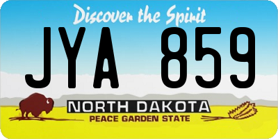 ND license plate JYA859