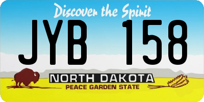 ND license plate JYB158
