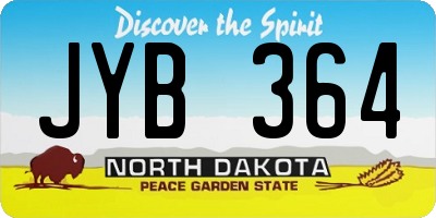 ND license plate JYB364