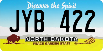 ND license plate JYB422