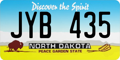 ND license plate JYB435