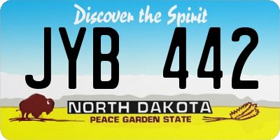 ND license plate JYB442