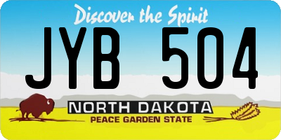ND license plate JYB504