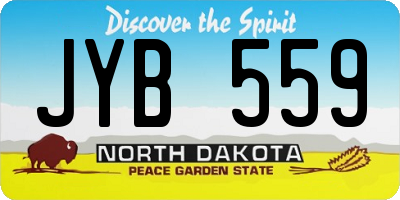 ND license plate JYB559