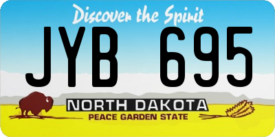 ND license plate JYB695