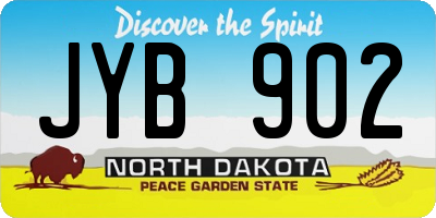 ND license plate JYB902