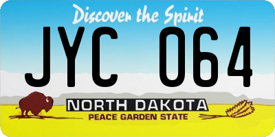 ND license plate JYC064