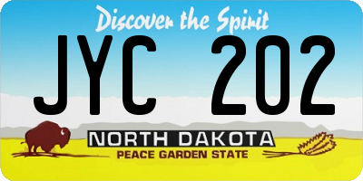 ND license plate JYC202