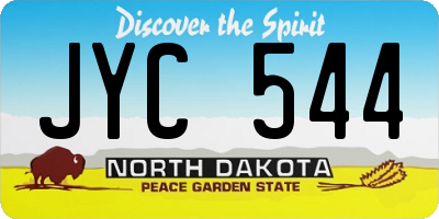 ND license plate JYC544