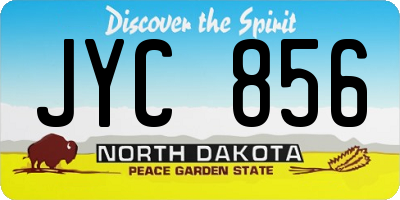 ND license plate JYC856