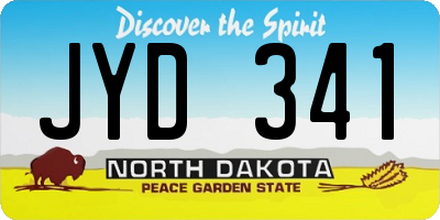 ND license plate JYD341