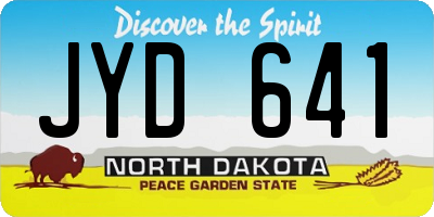 ND license plate JYD641