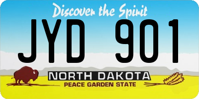 ND license plate JYD901