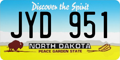 ND license plate JYD951