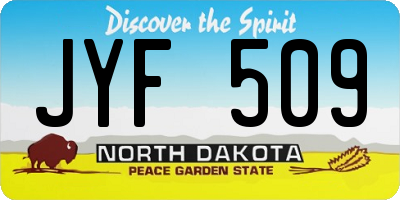 ND license plate JYF509