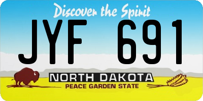 ND license plate JYF691